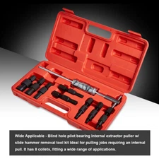 9PCs 8-32mm Inner Bearing Puller Remover Blind Hole Slide Hammer Internal Tool