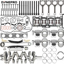 Engine Rebuild Kits w/ Crankshaft Con Rods Timing Kit For Hyundai KIA G4KJ 2.4L