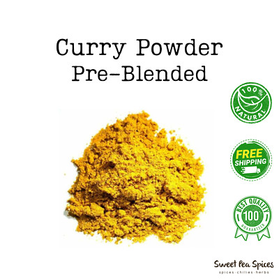 Curry Powder , Mild  Yellow Bulk Sizes - Vegan - Pre-Blended