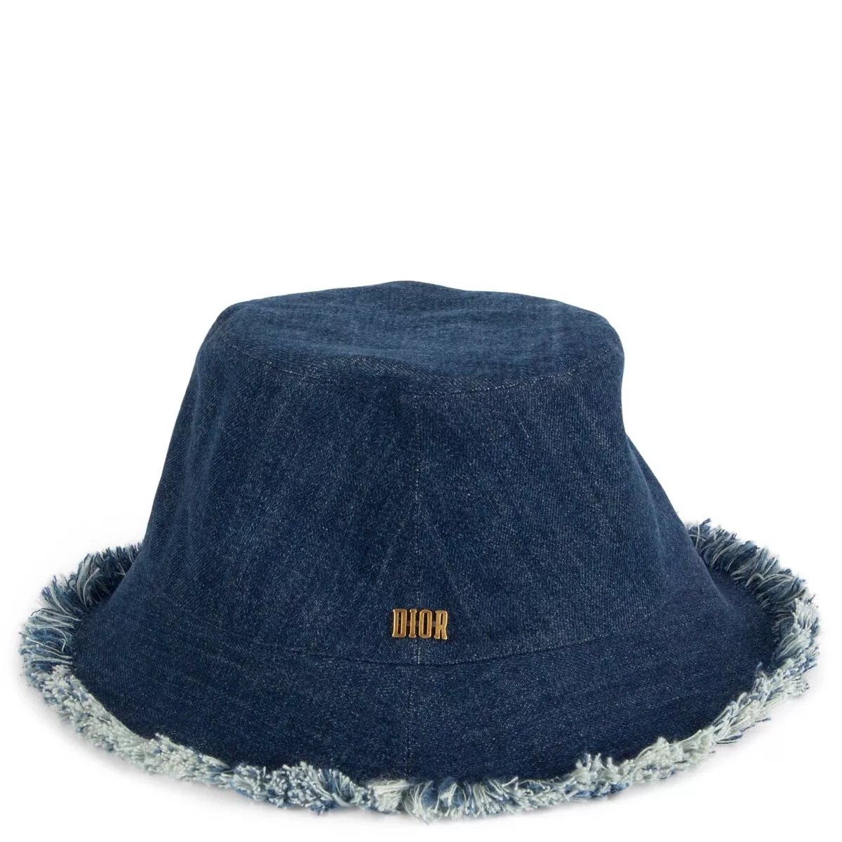 67854 auth CHRISTIAN DIOR blue 2022 FRAYED DENIM BUCKET Hat S/M | eBay