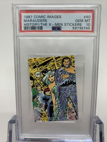 Pegatinas de imágenes cómicas de la historia de los X-Men de los Marauders 1987 #40 PSA 10 Pop 2 - Imagen 1 de 2