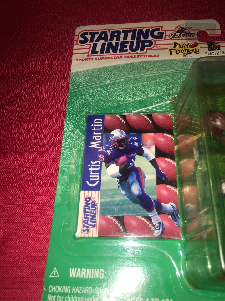 NFL New England Patriots Curtis Martin Starter Lineup 1997 edición décimo año Foto 3 de 4