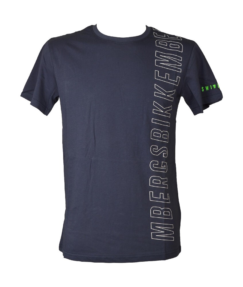 BIKKEMBERGS Herren T-Shirt Shirt Kurzarm Rundhals reine Baumwolle mit Aufdruck 11090₽