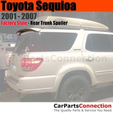 Primer Abs Rear Trunk Spoiler Wing With 3rd Brake Lamp For 01-07 Toyota Sequoia