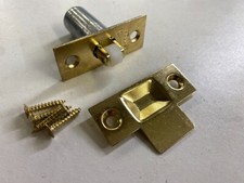 Adjustable Roller Catch Door Latch Brass Spring Ball Mortice
