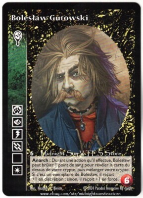 Boleslaw Gutowski Malkavian French Promo 2024 V:TES VTES Vampire CCG