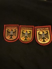 VTG Lot Of 3 DEUTSCHLAND Germany Felt Sew On Patches