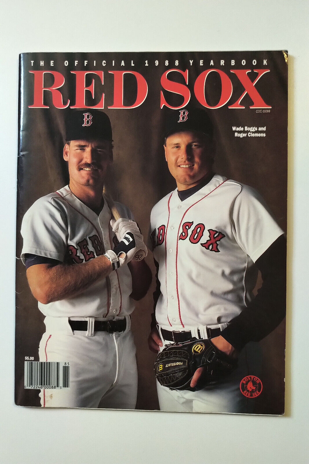 1988 Max 56% OFF Boston Red Sox Official Wade Cheap mail order shopping Yearbook Boggs Roge Magazine