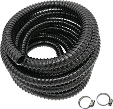 3/4 Inch ID Corrugated Pond Tubing Aquarium Hose Waterfall Pond Hose PVC Tubing 