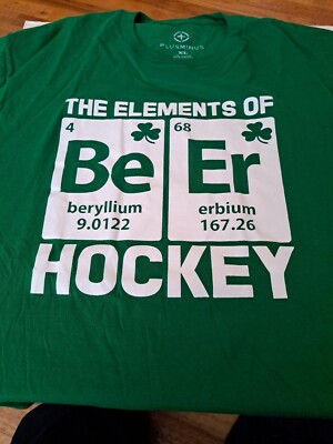 Elements Of Beer Hockey T Shirt Xl