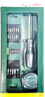 Bosch Wasserwaage Set 17-Tlg. Set Schraubenzieher Schrauberbits Und MaßBand