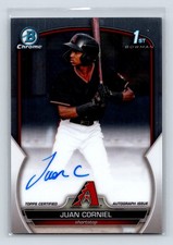 2023 Bowman Chrome Juan Corniel 1st Auto
