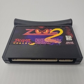 Zool 2 (Atari Jaguar, 1995) Cartridge And Damaged Box