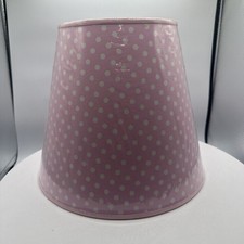 Pottery Barn Kids Lamp Shade Pink Polka Dot Small Table Shade BNOS 2011 Receipt