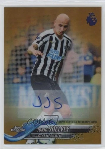 2018-19 Topps Chrome Premier League Gold Refractor 32/50 Jonjo Shelvey Auto 13iq