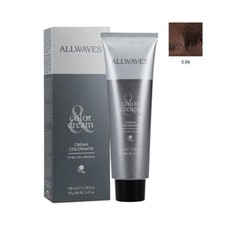 ALLWAVES Professionelle Cream Color 5.06 Warm Light Brown Haarfarbe 100ml