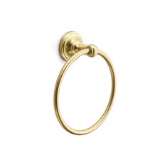 1 Pack Brushed Gold Bath Towel Ring Bathroom Hardware HeavyDuty Holder