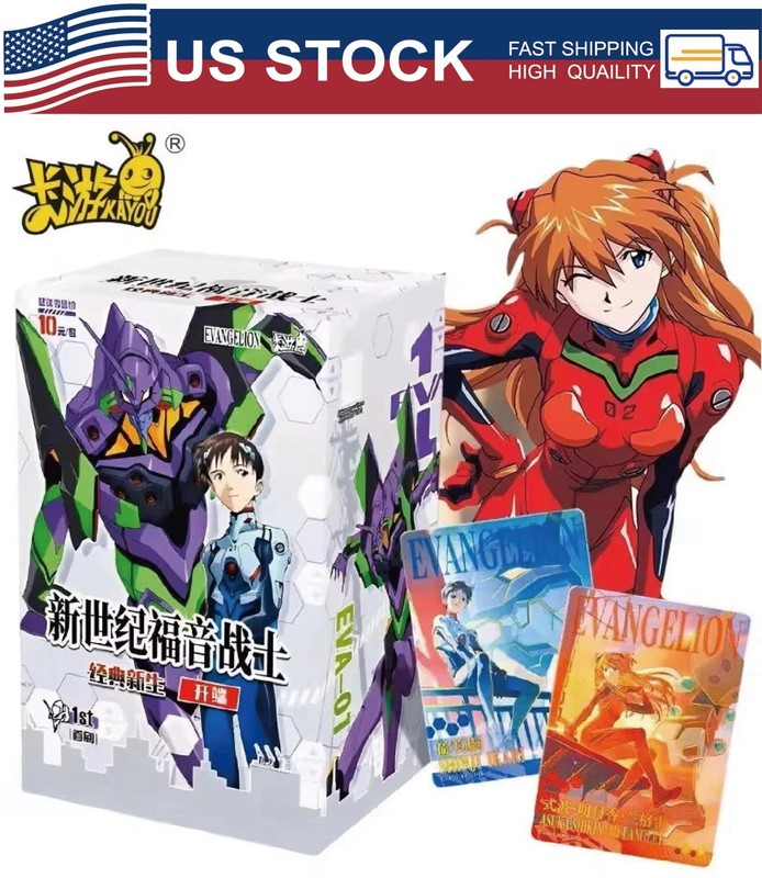 *US STOCK* 2025 KAYOU Evangelion Official Trading Cards Booster Box Anime EVA