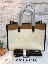 Coach C0777 Field Tote 30 In Colorblock With Coach Badge Handbag Outlet New