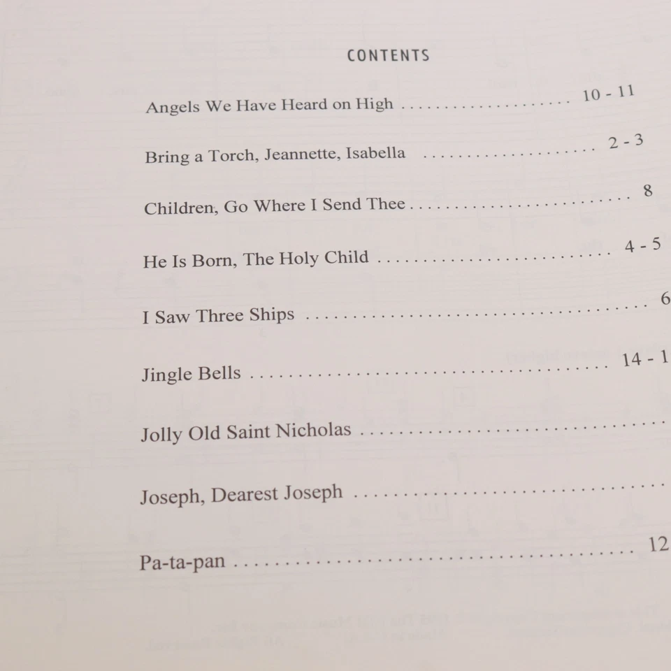 C is for Christmas Piano Voice Sheet Music 1995 FJH Teaching Library Duets - Image 3 of 4
