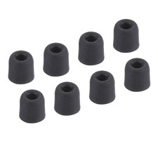 Replacement Foam Ear Tips Earbuds Bud 3-4mm Small Size Black 8 Pcs