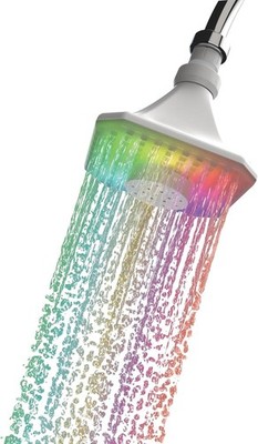 Bluetooth shower speaker waterproof with lights- color changing showerhead- show