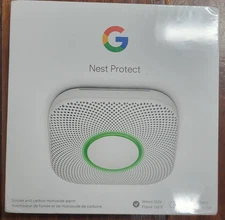 Google Nest Protect 2nd Gen Wired Smoke Carbon Monoxide Alarm S3003LWEF 2032 CR