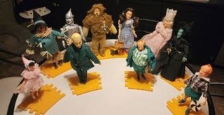 VINTAGE HAMILTON GIFTS TURNER WIZARD OF OZ PLUSH DOLLS Lot Of 10 1987 STANDS