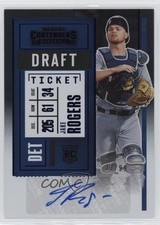2020 Panini Contenders Rookie 2 Draft Ticket Blue 33/99 Jake Rogers Auto 0zg6