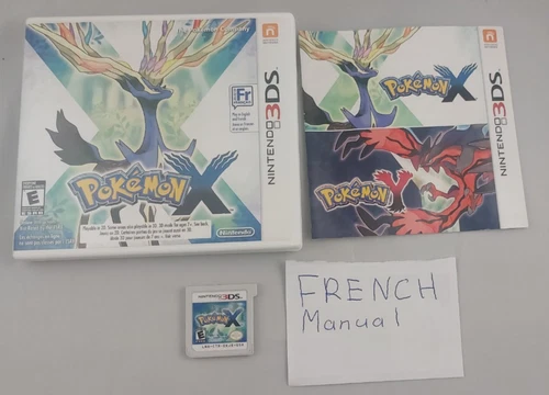 Pokemon X (Nintendo 3DS, 2013) French Manual - Tested