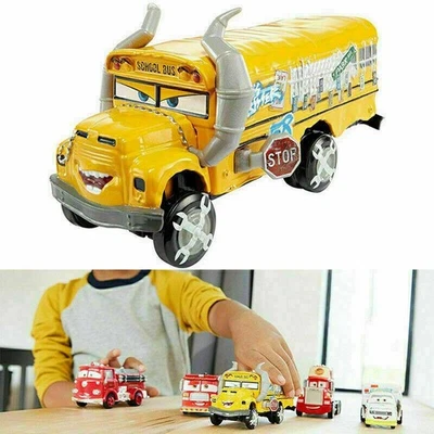 MODELLAUTO Crazy School Bus Disney Pixar Cars Diecast Spielzeugauto Kinderfahrzeug