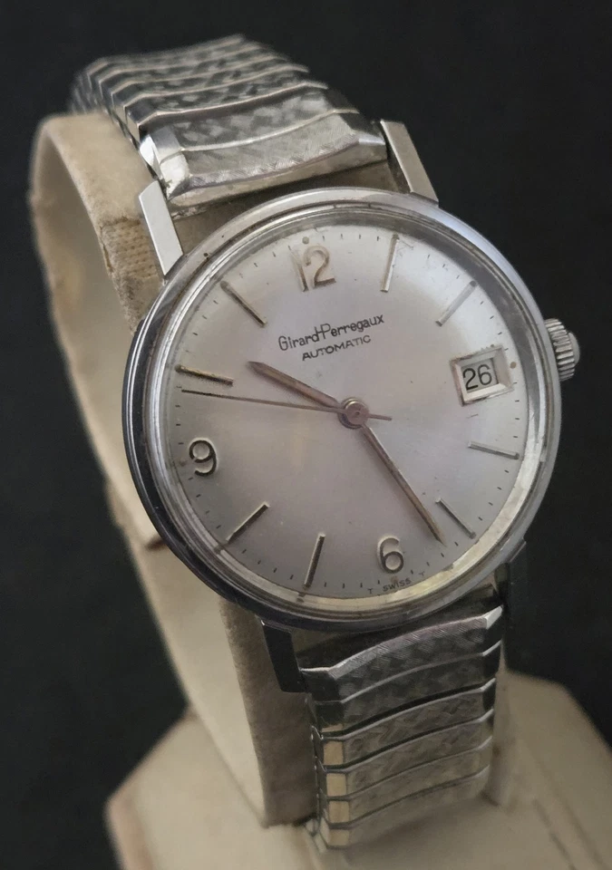 Relógio masculino vintage 1960 Girard Perregaux, automático 17 joias. FRETE GRÁTIS. - Imagem 3 de 4