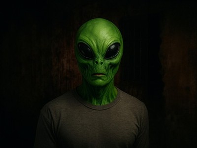 Alien mask funny Christmas cosplay costume
