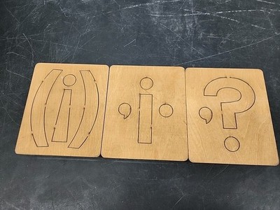 Accu-Cut 4'' Ellison Educational Wood Special Characters