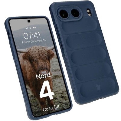 Handyhülle für OnePlus Nord 4 Bizon Case Cover Futeral Tasche Etui Dunkelblau