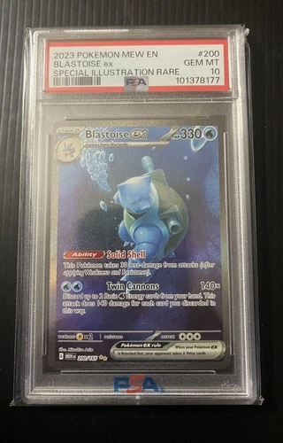 2023 POKEMON 151 BLASTOISE SPECIAL ILLUSTRATION RARE SIR 200/165 PSA 10!!!