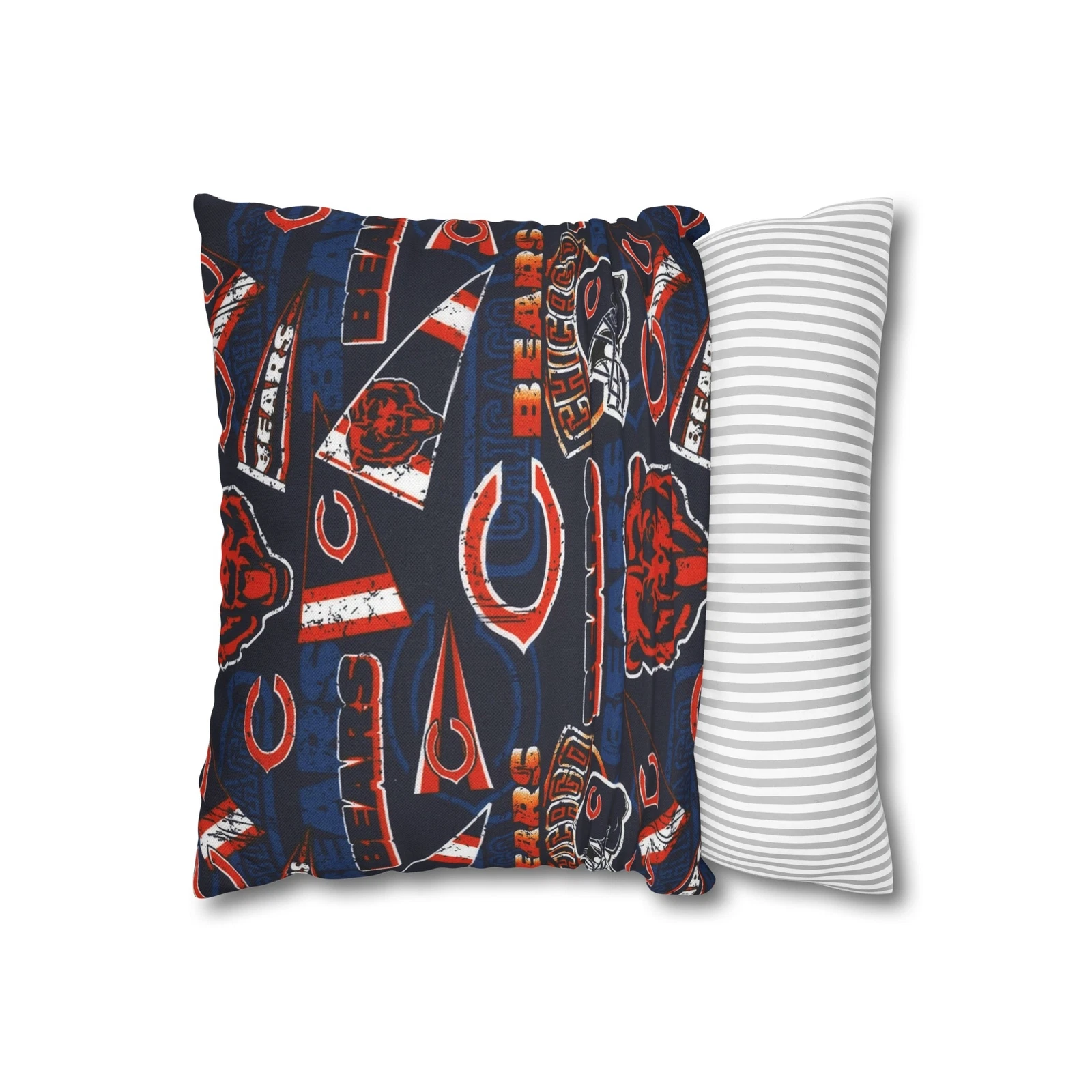 Chicago Bears Spun Square Throw Pillowcase