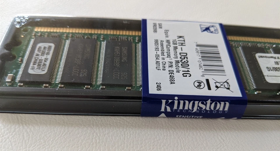 New 1GB PC-3200 DDR-400 KINGSTON KTH-D530/1G PC3200 DDR1 Memory Stick NIP Sealed - Image 3 of 4