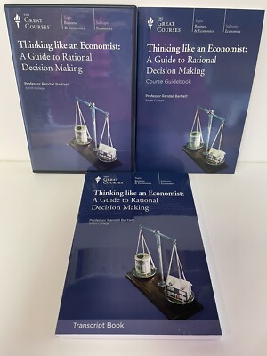 The Great Courses THINKING LIKE AN ECONOMIST -  6 CDs & Guidebook - Brand New