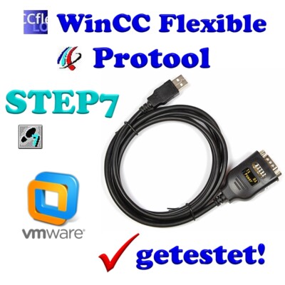 USB - RS232 Adapter für SPS Siemens Simatic Micromaster Protool VM-Ware Logo