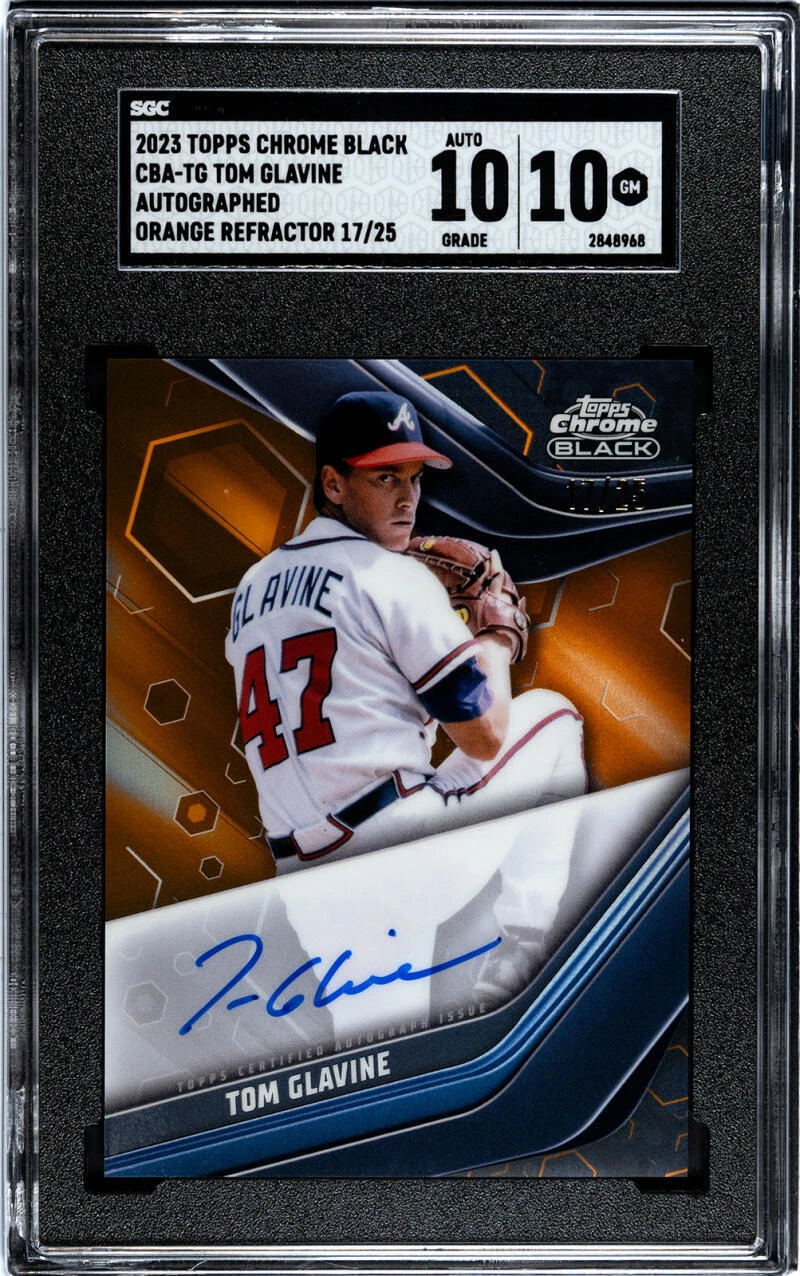 Tom Glavine trading card