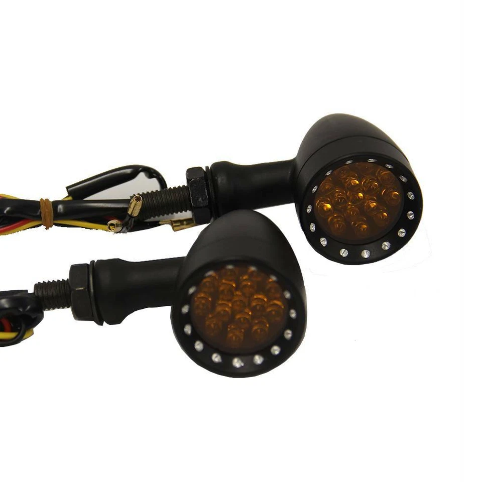 Motorcycle LED Turn Signal Lights For Honda Shadow 1100 750 600 ACE Aero Phantom - Image 2 of 4