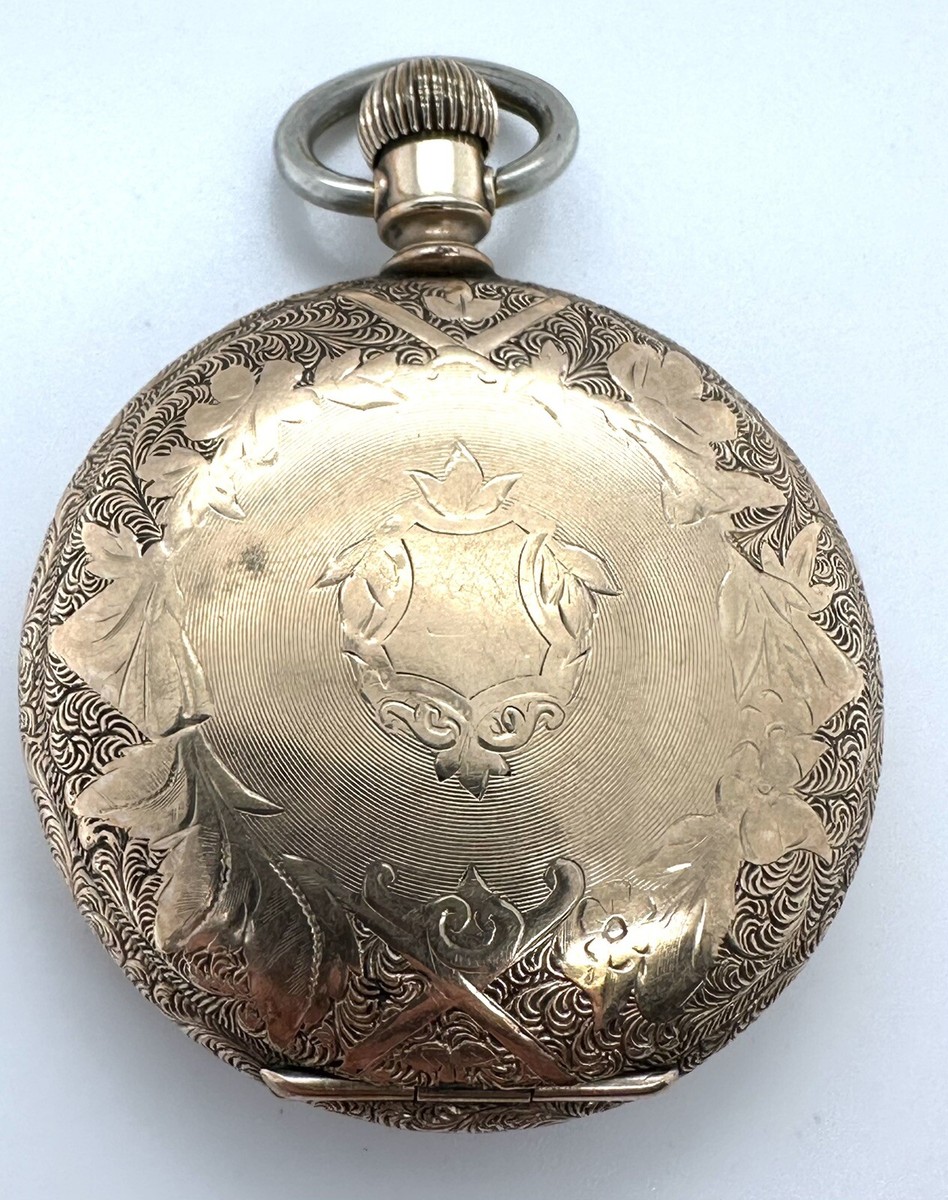 1895 Elgin 6s Gold Filled Hunting Case Pocket Watch