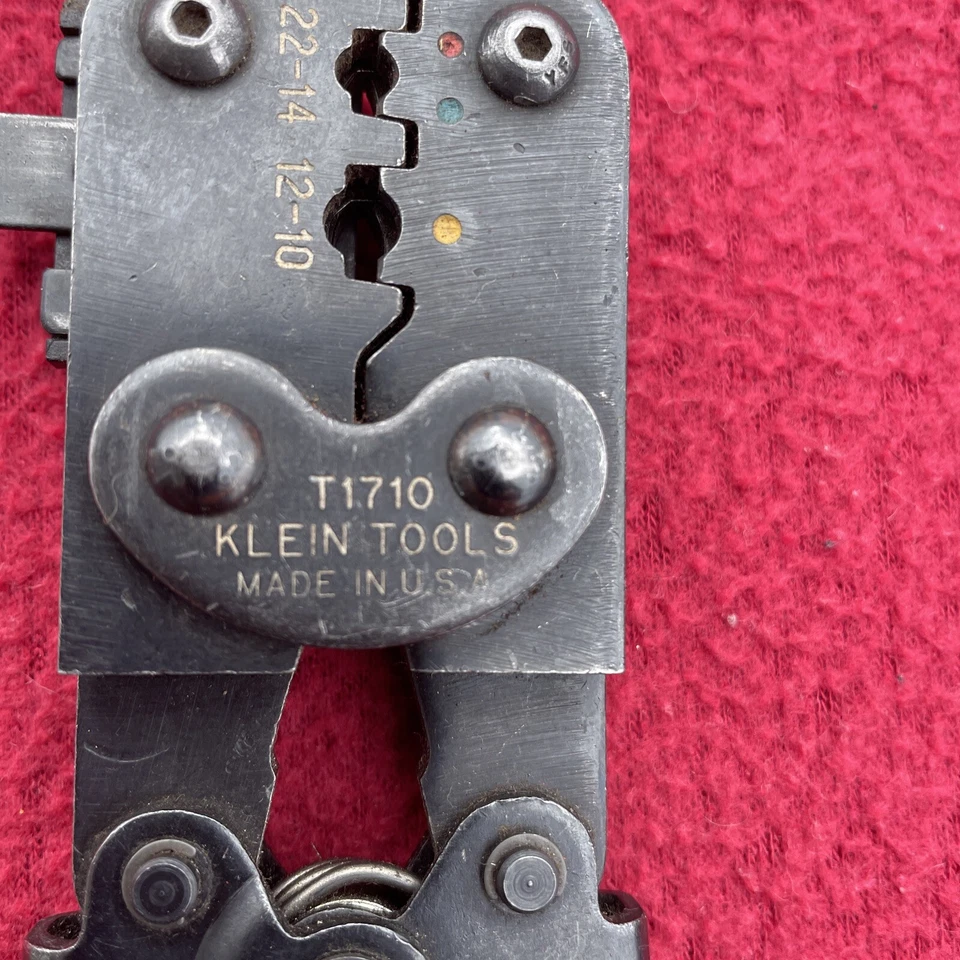 Klein Tools T1710 обжимной механизм с трещоткой составного действия, T&B WT-130 обжимной лот - Изображение 2 из 4