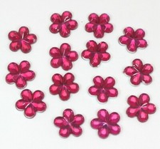 500 Flatback Flower Rhinestone Gems 10mm Cabachons Embellishments Color Choice