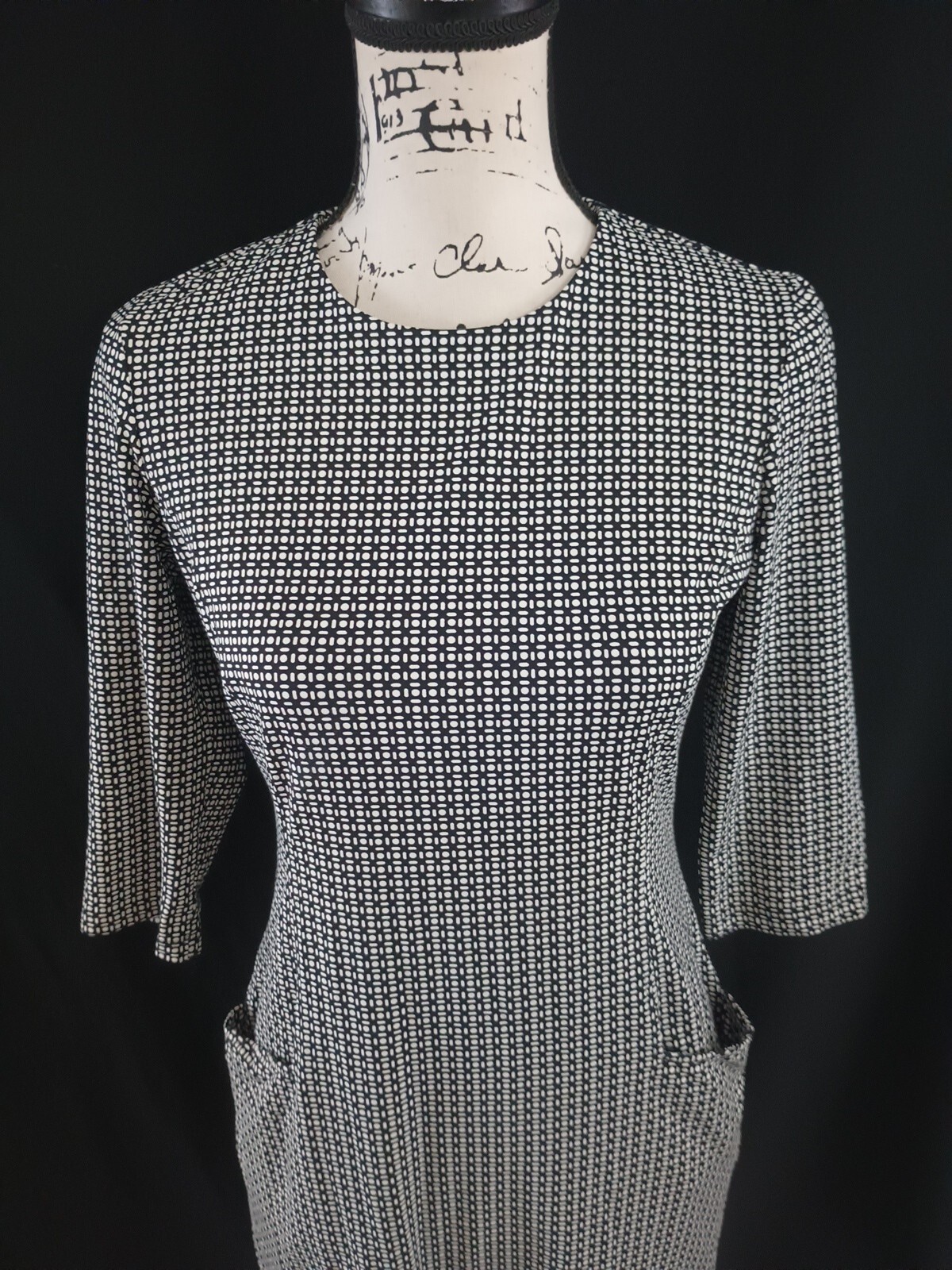 J McLaughlin Geometric Print Sheath Dress Size S … - image 6