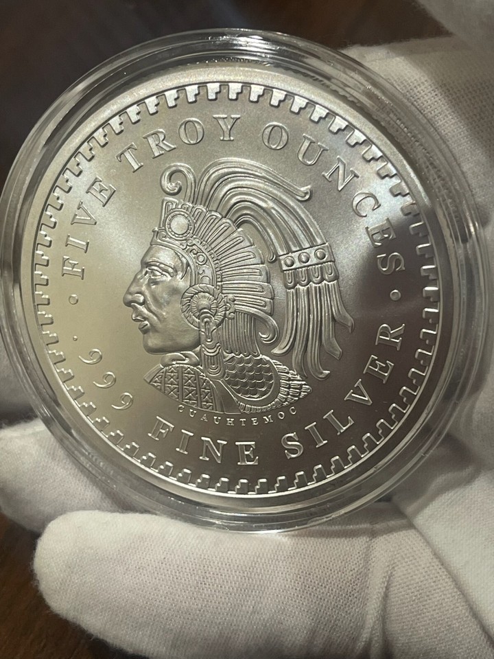 5 Oz FINE SILVER Aztec Calendar Round IN A CAPSULE MADE IN USA GSM EBay 5-oz-fine-silver-aztec-calendar-round-in-a-capsule-made-in-usa-gsm-ebay