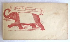 C.W. Illustrated Envelope - "Where is Beauregard"