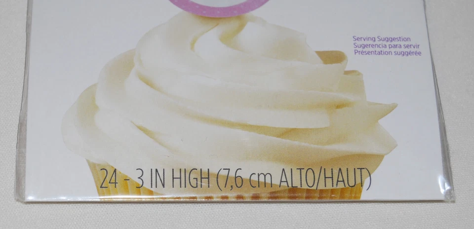 Nuevo Lote de 2 Palillos de Dientes Wilton Fun Pix Rosa It's a Girl Cupcake 48 en total Foto 3 de 4