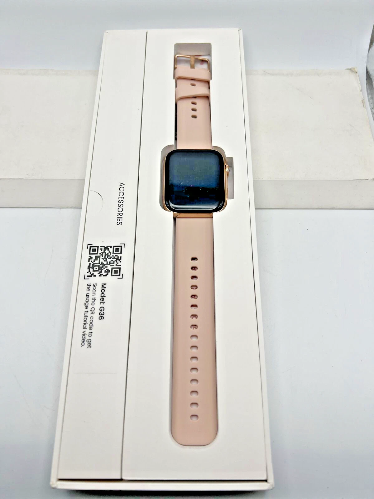 Smart Watch for Women HD Fitness Tracker G36 Gold/Pink